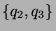 $ \{q_2,q_3\}$