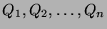 $ Q_1, Q_2, \dots, Q_n$