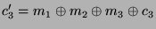 $\displaystyle c_3' = m_1 \oplus m_2 \oplus m_3 \oplus c_3
$