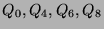 $ Q_0, Q_4, Q_6, Q_8$