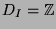 $ D_I =
\mathbb{Z}$