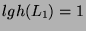 $ lgh(L_1)=1$