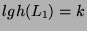 $ lgh(L_1)=k$