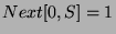 $ Next[0,S]=1$