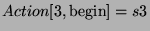 $ Action[3,\hbox{begin}]=s3$